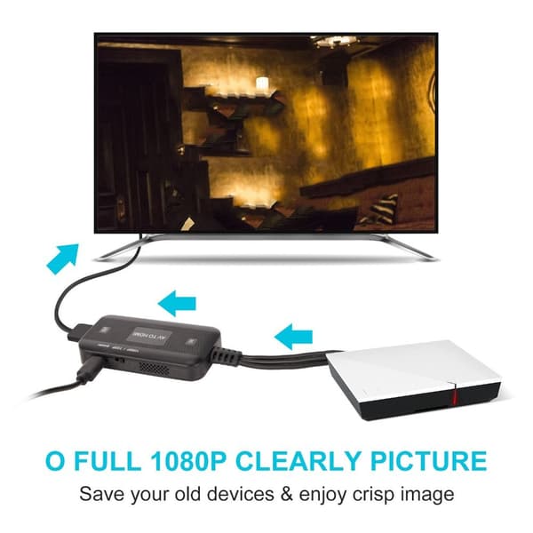 RCA-HDMI-muunnin AV-HDMI-kaapeli