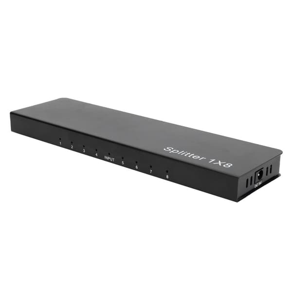 8-Port HDMI 1.4 Splitter – 1080P Lyd og Video Distributør