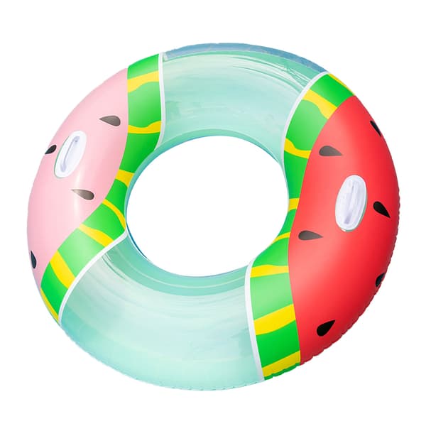 Watermelon Pool Float, Fruit Pattern Design Inflatable Swim Ring, Eco-Friendly Thickened PVC With Double Handles For Adult Summer Play