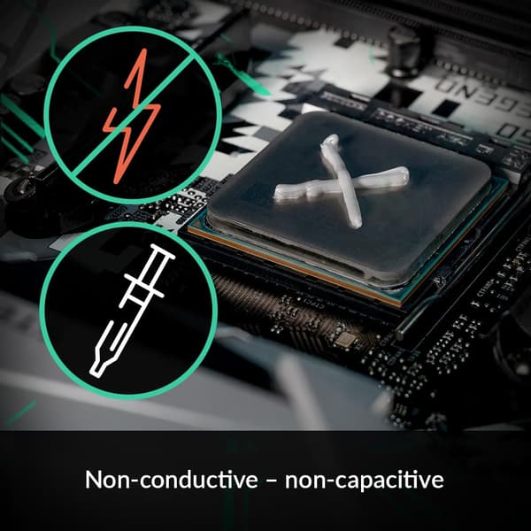 Premium Kylpasta för alla processorer (CPU, GPU - PC, PS4, XBOX), mycket hög värmeledningsförmåga, lång hållbarhet