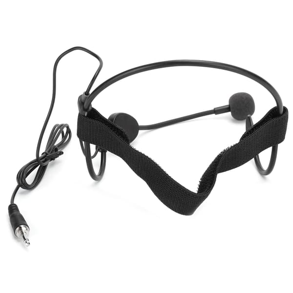 Mini Headband Wired Microphone 3.5MM Plug Ear Hook Condenser Mic for Performance Teaching
