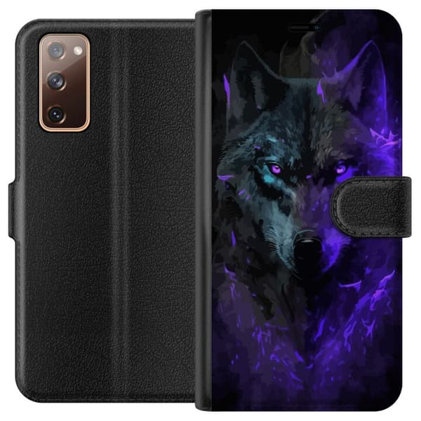 Compatible Wallet Case for Samsung Galaxy S20 FE Wolf Purple