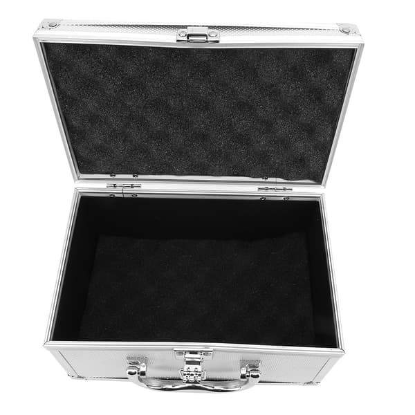 Dustproof Carrying Case with Spacious Interior, Portable Aluminum Alloy Storage Box, Multifunctional Design with Protective Sponge Lining