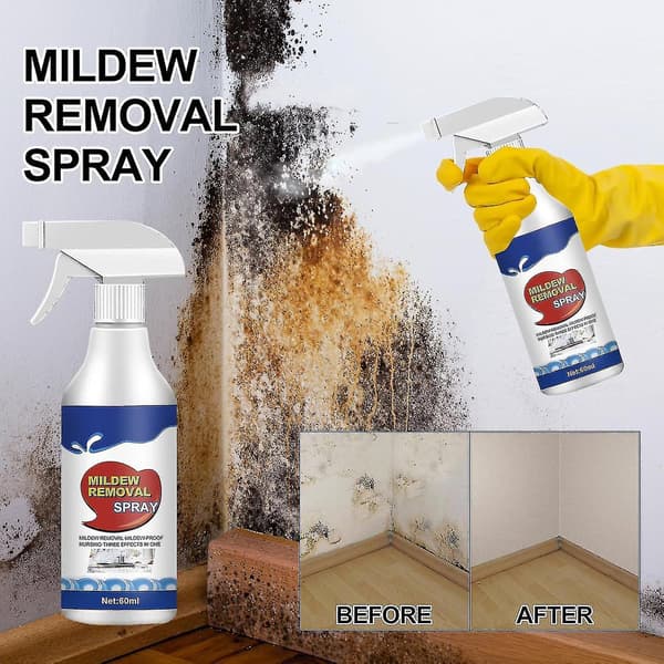 Muggrensspray, Muggfjerner Spray, Avkalkingsspray for Bad, Egnet for Vegger, Fliser, Gulv, Vasker, Badekar og Toaletter