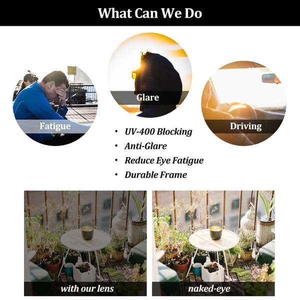 Polariserte Clip-on Solbriller Unisex Antirefleks