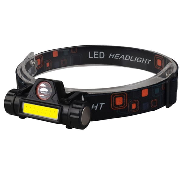 Outdoor LED Headlamp with USB Charging, Magnets, and Emergency Light