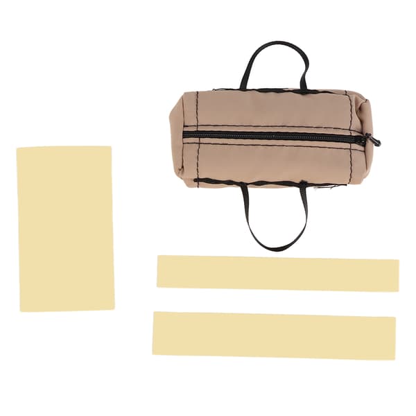 1/10 Skala Mini Koffert Realistisk Slitesterk Khaki Bæreveske