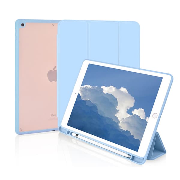 Etui til iPad 9 8 7 generation (10,2 tommer, model 2021/2020/2019, 9./8./7.) blå