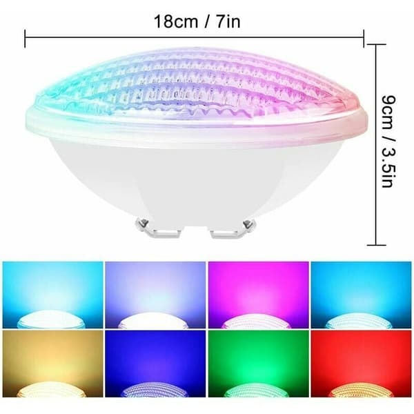 [LCS]12W IP68 Waterproof PAR56 LED Pool Light, Submersible, with Remote Control