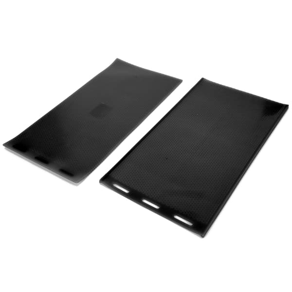 Flexible DIY Beeswax Press Tool - 2pcs Rubber Beeswax Sheet Mold for Beekeeping Supplies (Black)