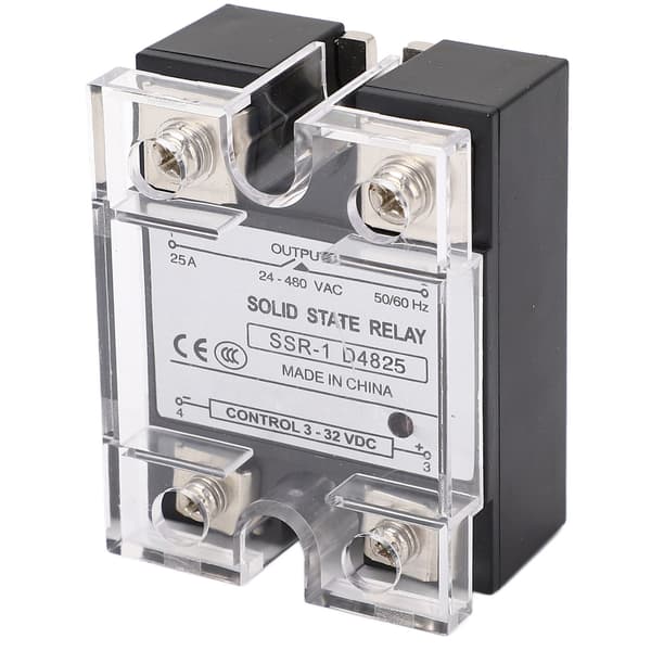 DC AC Solid State Relay Fast Switch Antivibration Flame Retardant SSR Module 25A 24-480VAC