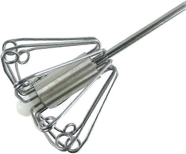 Semi-automatic Rotating Whisk and Hand-push Egg Beater, Stainless Steel, Kitchen Utensil for Mixing, Whisking, 2 Pcs