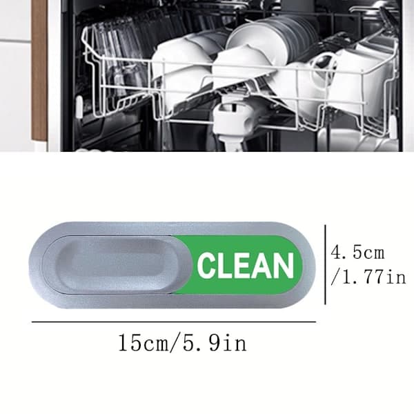 Diskmaskinsmagnet för smutsig/ren disk - Rolig rengöringsskylt Diskmaskinsindikator Magnet - Ren a
