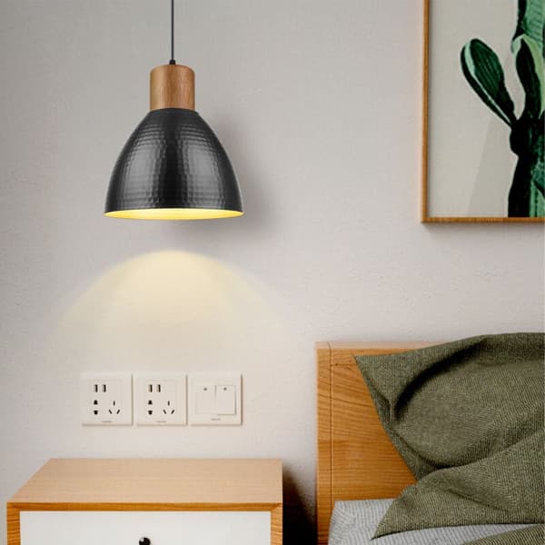 Modern Dome Ceiling Lights, Premium Quality Black Finish with Hammered Metal Shade for a Refined Touch, Adjustable Ceiling Lighting for Your Home