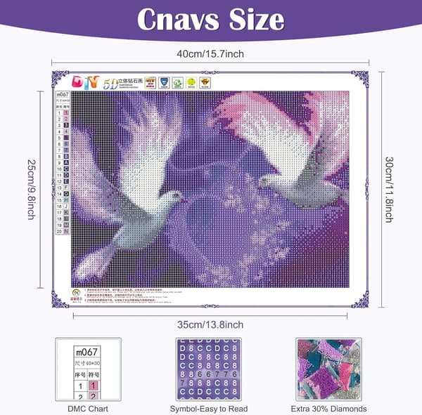 5D Diamond Painting Kit, 30x40cm