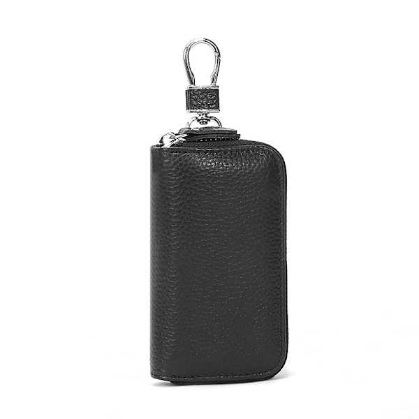 Leather Key Case - Secure and Stylish Key Organizer Black
