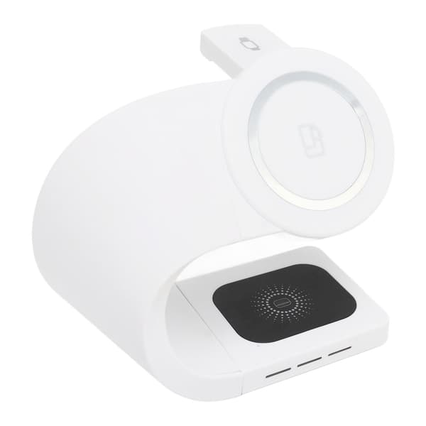 15W Hurtig Trådløs Magnetisk Ladestation til Telefoner, Ure, Høretelefoner