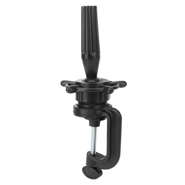 Mannequin Head Stand Height Adjustable Head Clamp Holder Training Head Display Black