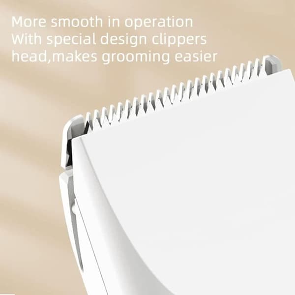 High-Quality Dog Clippers for Thick Fur - Quiet Operation, Includes 7 Accessories and Diamond-Coated Nail File Green green white