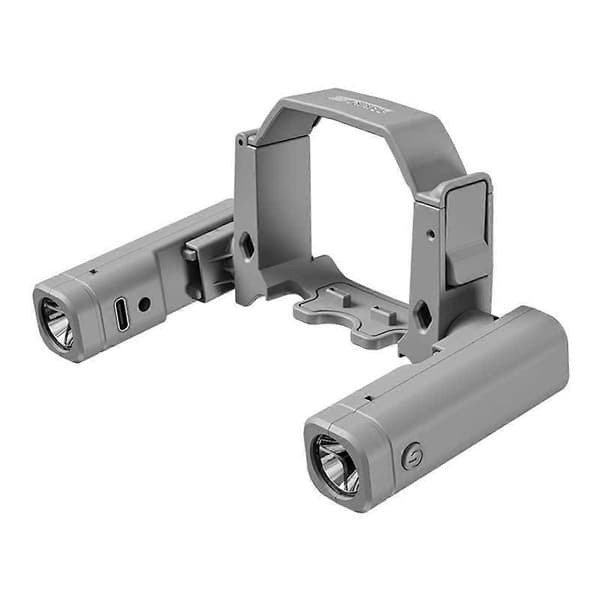 Oppladbar Hodelykt for Mini 4 Pro Drone LED Nattflyvning Signallampe for Mini 4 Pro Tilbehør Grå Gray