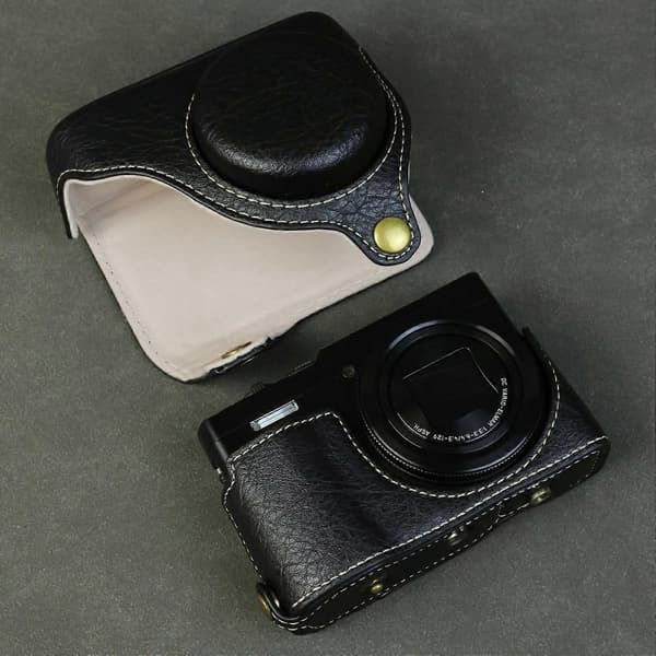 For Panasonic Lumix DMC-ZS99 DMC-TZ99 Camera Case Buffalo Texture PU Leather Protective Cover with S