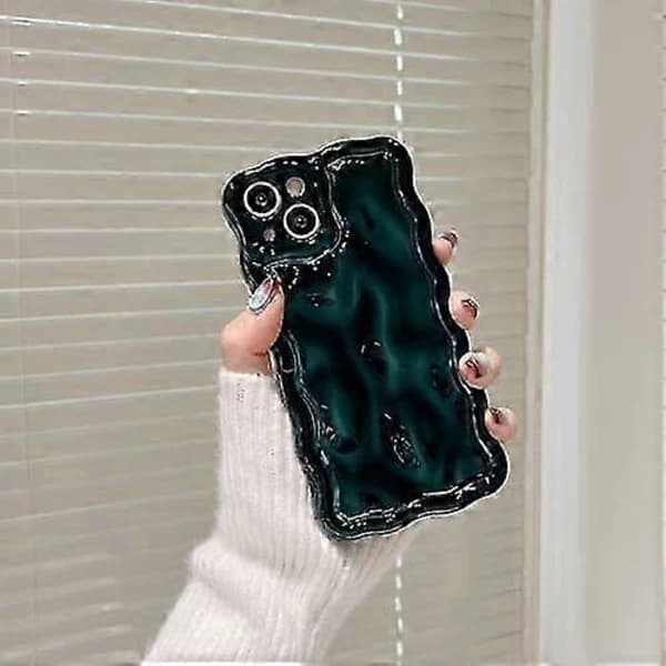 3D Glitter Case for iPhone 12, Meteorite Bubble Pattern Electroplated Glossy Frame, Soft TPU Shockproof Case