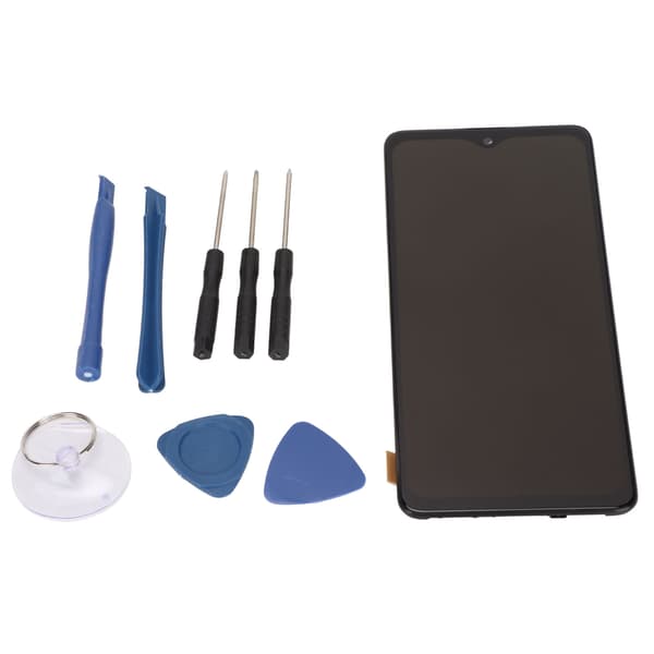LCD-skærm Touch Screen Digitizer Ramme Samling Erstatning til Galaxy A51 SM‑A515F Mobiltelefon
