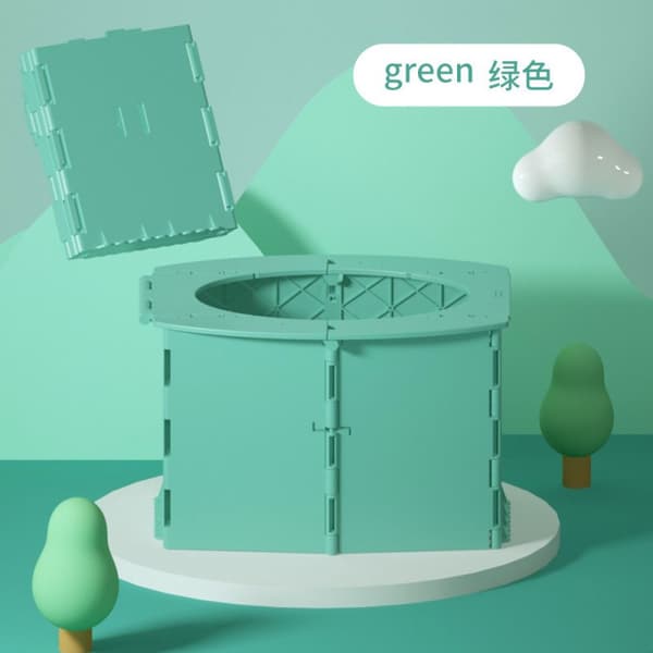 Compact Travel Potty for Toddlers, Easy-to-Carry Foldable Toilet with Lightweight Frame and Portable Car Potty Function, Durable PP Material