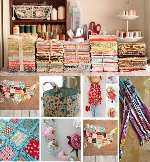 Fat Quarter Bundle, Washable and Usable Quilting Cotton Fabric, Assorted Designs for All Your Crafting Needs