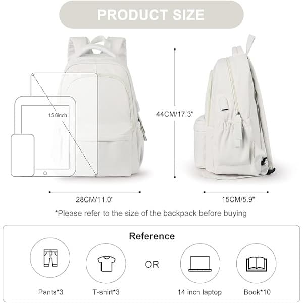 Laptop Backpack, Waterproof Laptop Backpack with 18 Inch USB Charging School Bag