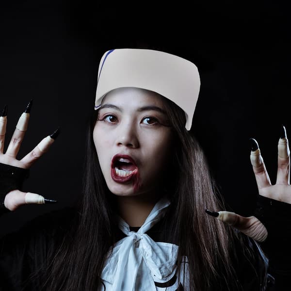 Sykepleierlue for dekor kvinner Halloween sesong