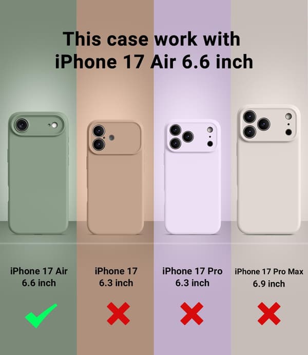 17-inch Phone Case, Compatible with Magsafe Ultra-thin Case, Soft Liquid Silicone Shockproof Shell (Yellow, iPhone 17 Pro) yellow iPhone 17 Pro