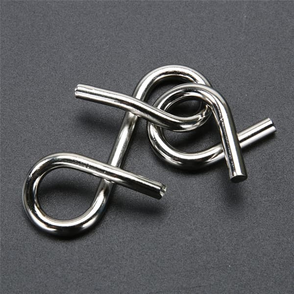 Metal Wire Puzzle IQ Test Mind Game Brain Teaser Magic Trick Toy