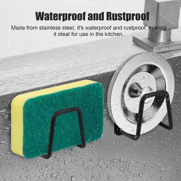 Svampholder - 304 rustfritt stål - Selvklebende - Vanntett - Korrosjonsbestandig
