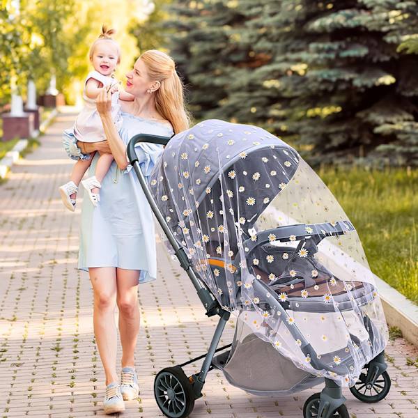 Stroller Net Mosquito Protection / Mosquito Net, Insect Net for Stroller – Universal Insect Net for Stroller, Black
