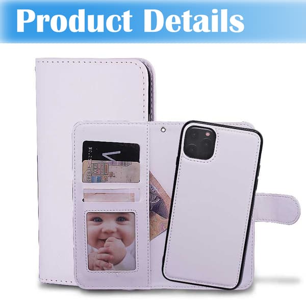 Samsung S10 - Deksel / Magnetisk Etui 2 i 1 - Hvit Hvit