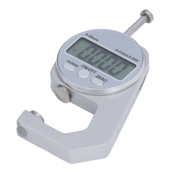 Digital Thickness Gauge Electronic Caliper Thickness Meter 0-20mm Range with LCD Digital Display