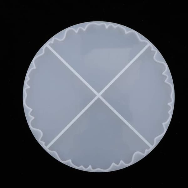Reusable Epoxy Molds, Geode Stone Slice Flexible Silicone Mold for DIY Resin Crafts, Irregular Shapes Resin Casting Trays with Smooth Surface, High
