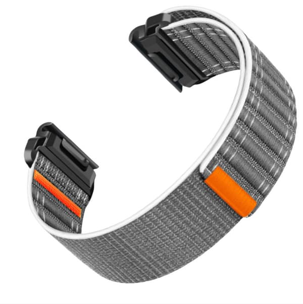 Nyloninen kellonranneke Garmin Fenix 8/567X/pro/Epix 935/965 harmaa 22 mm harmaa