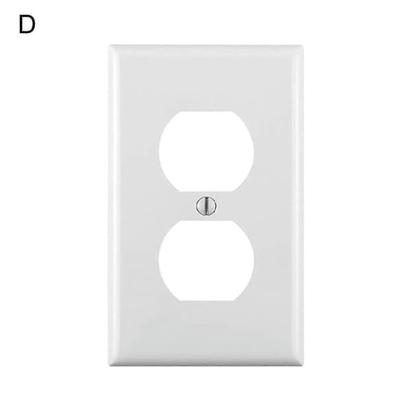 Heat-Resistant PC Wall Socket, US Standard Outlet Plate for Home, Office, Restaurant