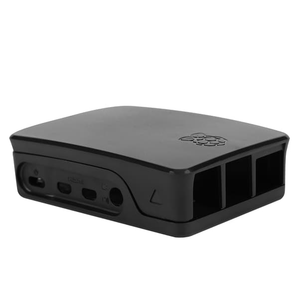 ABS Protective Case Snap Lock Precise Hole Corrosion Resistant for Raspberry Pi 4B Black