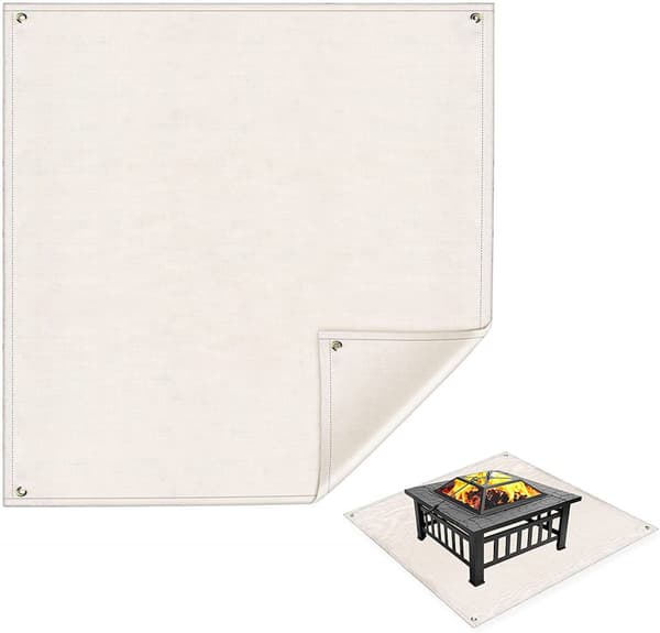 Outdoor camping accessories, fireproof buffer blankets, fireproof protective mats, fiberglass 80*80cm