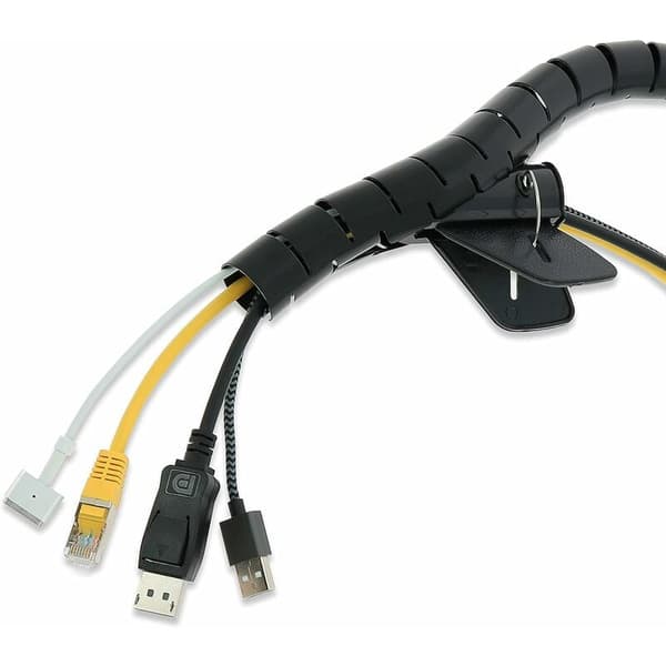 Spiral Cable Protector for Electrical Cable 22 mm x 5 m - Premium Quality Cable Management - Cable Duct, Braided Sleeve, Cable Protection, Braided Electrical