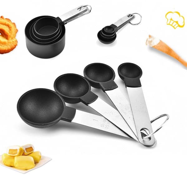Innovative Measuring Cup and Spoon Set, Non-Toxic and Rust-Resistant Essential Kitchen Tools, Stackable Measuring Cups and Spoons