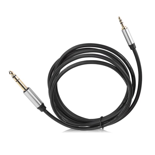 3,5 mm til 6,5 mm lydadapterkabel han til han HiFi lydkvalitet tilslutningskabel til telefon (1,8 m)