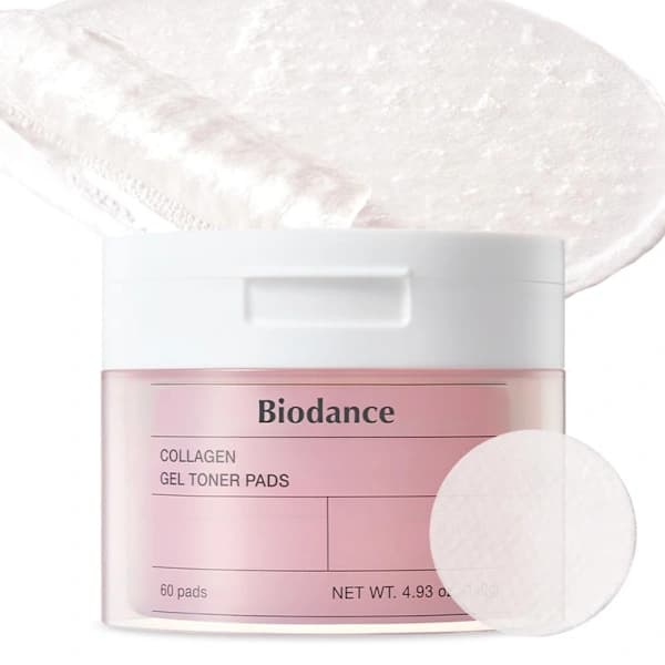 60 stk Biodance Kollagen Bomullspads Elastisk Beroligende Nærende Xx rosa