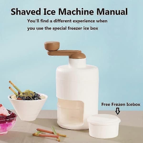 Shaved Ice Machine Snow Cone Machine Portable Ice Crusher and Shaved Ice Machine