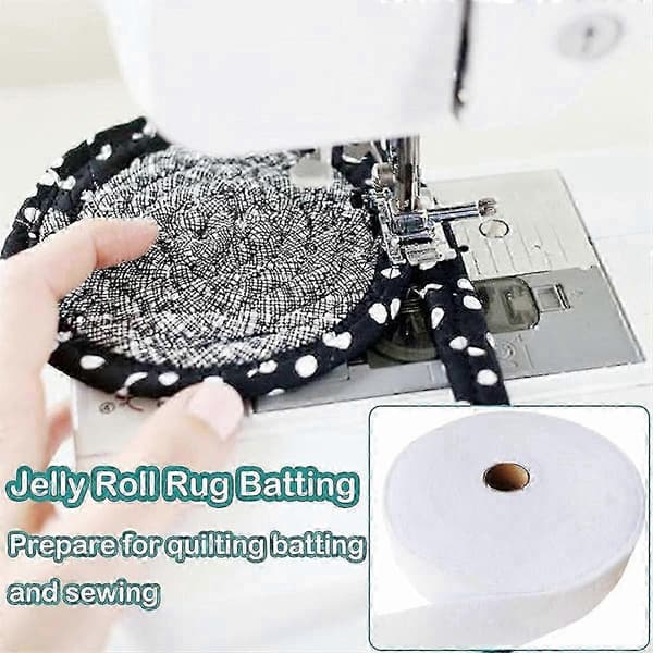 2 ruller ferdigkuttede strimler av bomullsblanding, 5,7 cm x 64 meter for quilting, jelly roll-tepper, små tepper