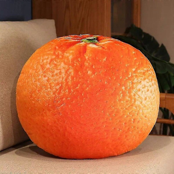 35-55 cm Eläväiset Hedelmäpehmolelut Simuloitu Omena Vesimeloni Mlemon Lychee Ango Mansikka Ananas Durian Täytetty Tyyny Orange   B 35-55cm
