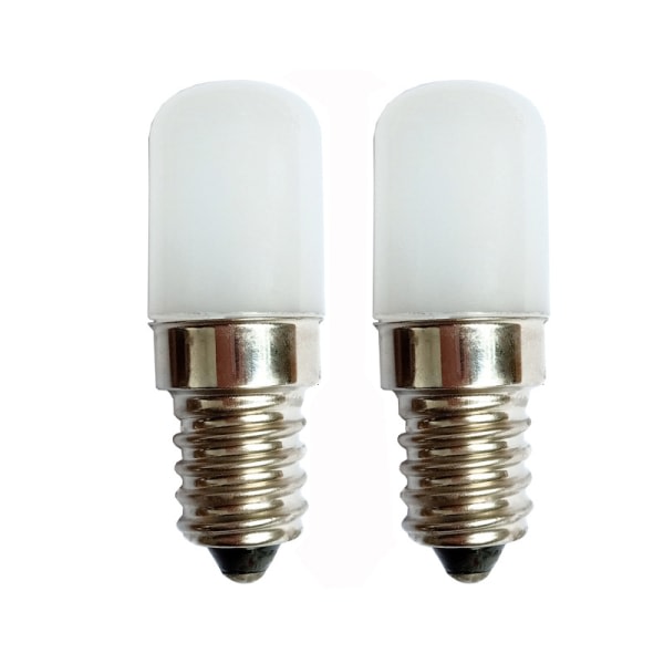 [2st] E14 Liten 2W LED skruvlampa Cool White Light 6000K